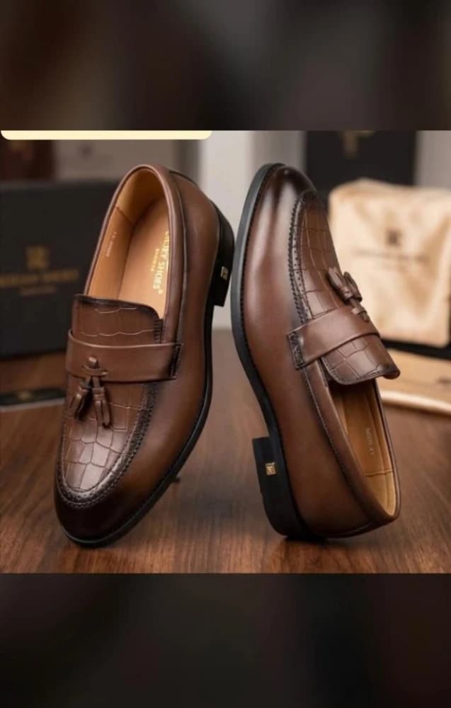 Brown loafers